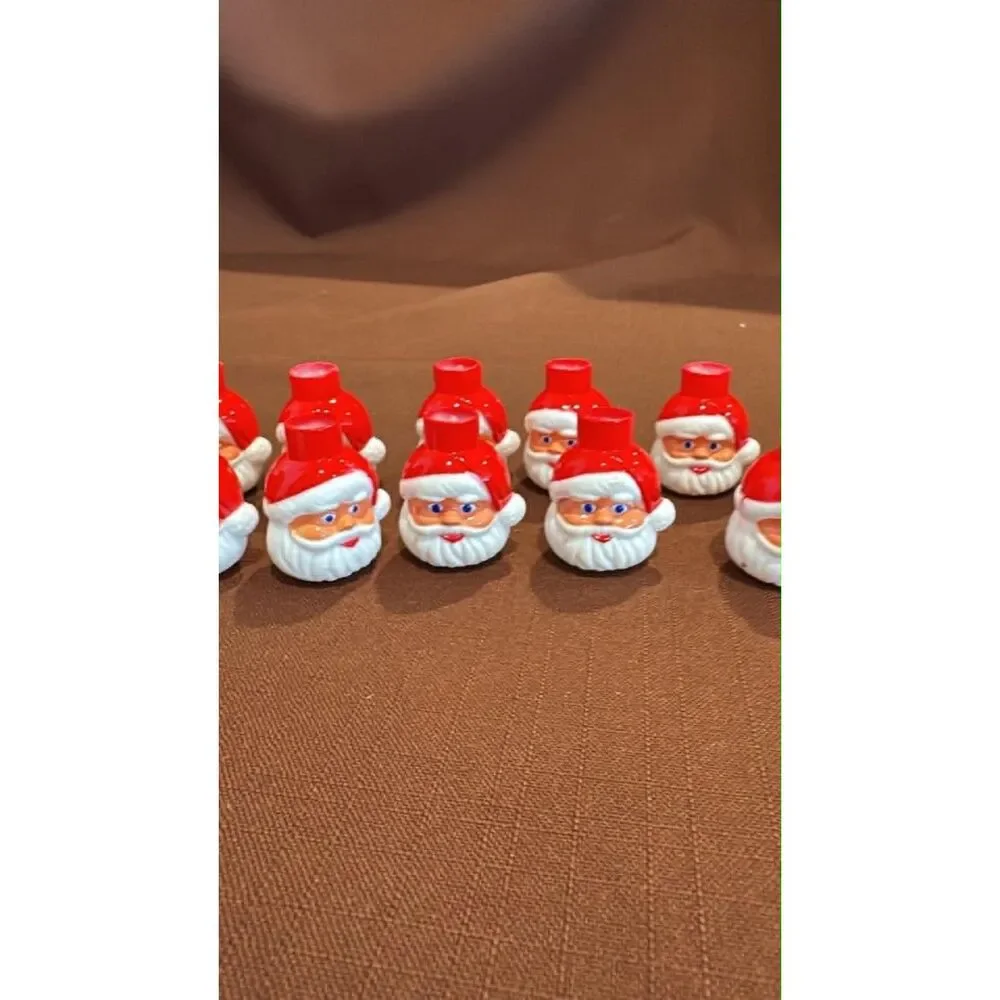 20 Vintage Santa Clasus Christmas ligh Covers & 4 Snowman Covers